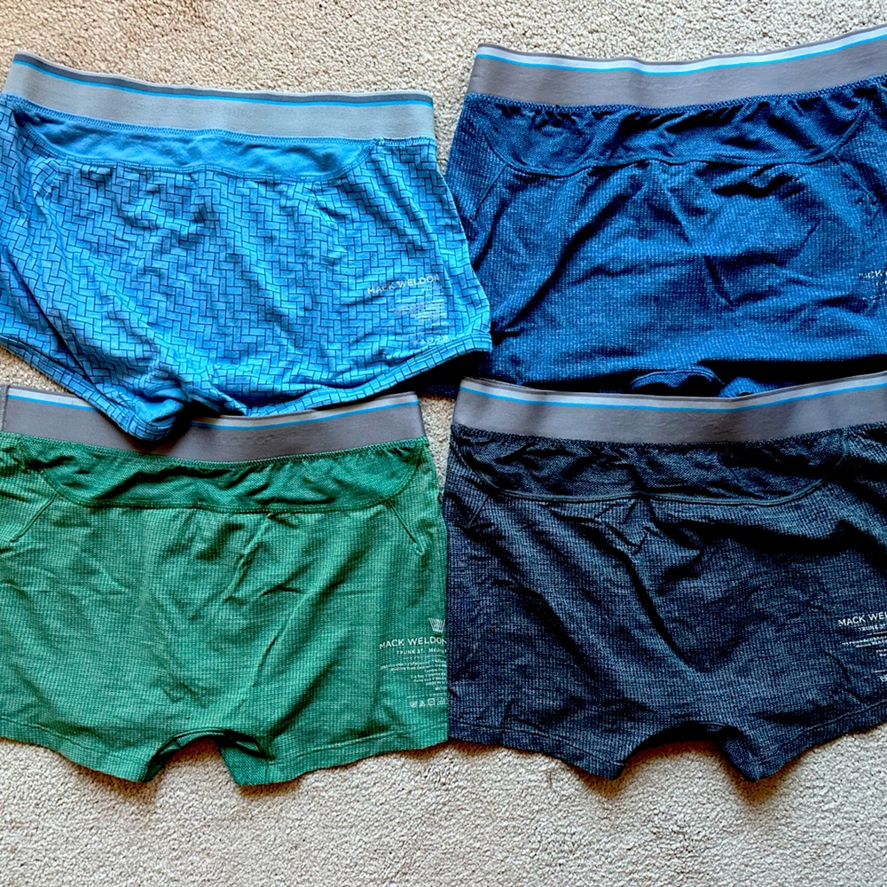 Mack Weldon 4 pack trunks medium